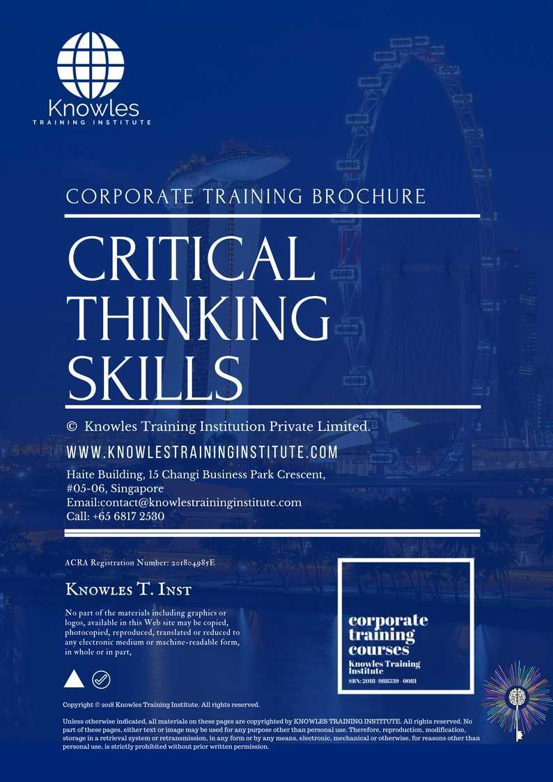 critical thinking courses south africa